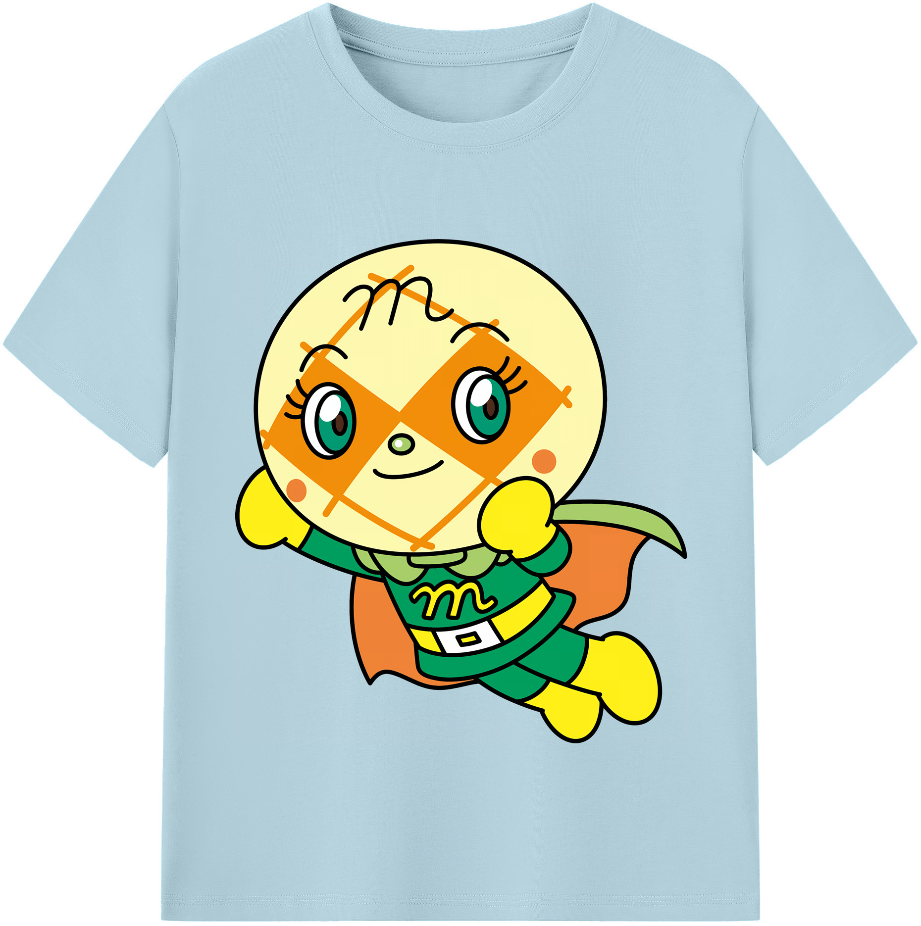 （画像用） アンパンマン Anpanman 綿100％半袖Tシャツ（フロントプリント）